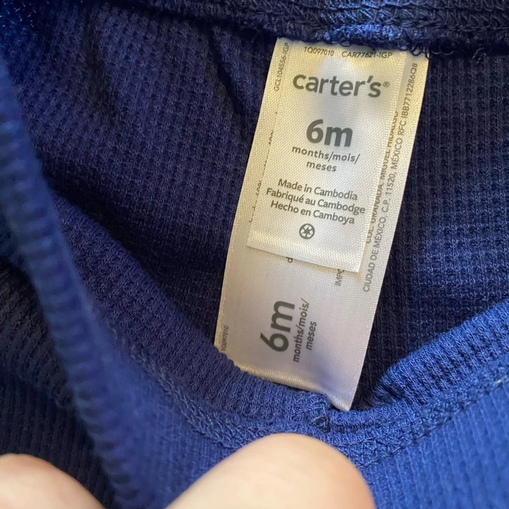 Carter's Blue Bodysuit Soft Stretchy Fabric